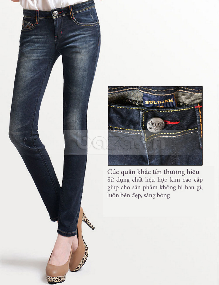 Quần Jeans nữ Bulkish phong cách Hàn Quốc thiết kế trẻ trung đẹp