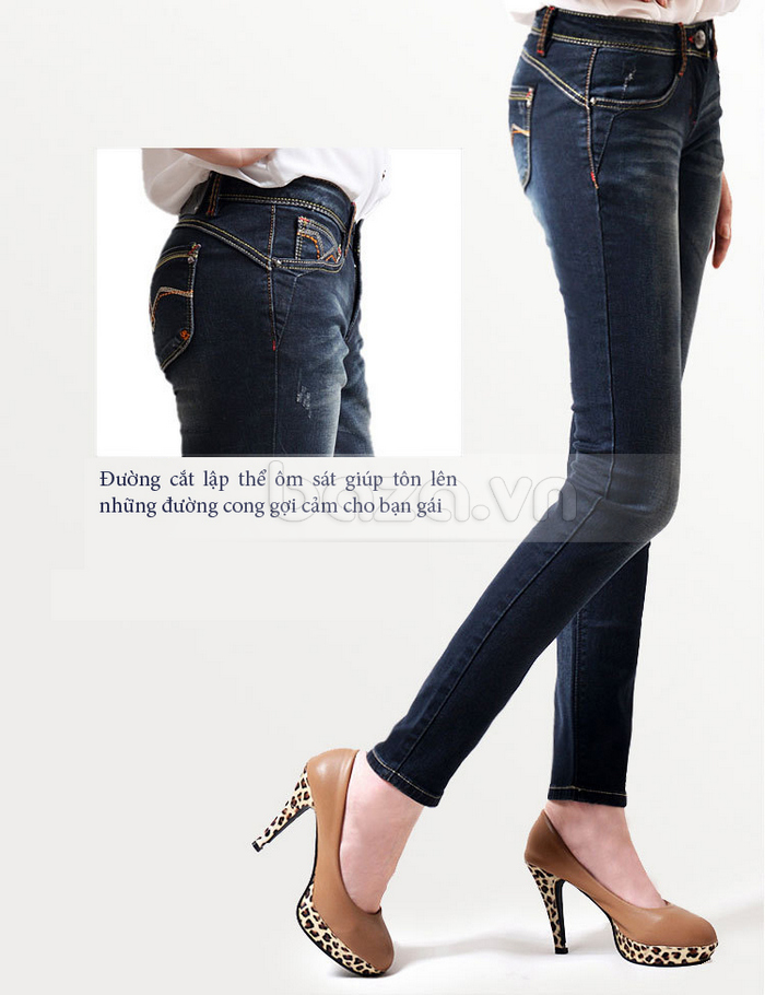 Quần Jeans nữ Bulkish phong cách Hàn Quốc thiết kế trẻ trung, cuốn hút