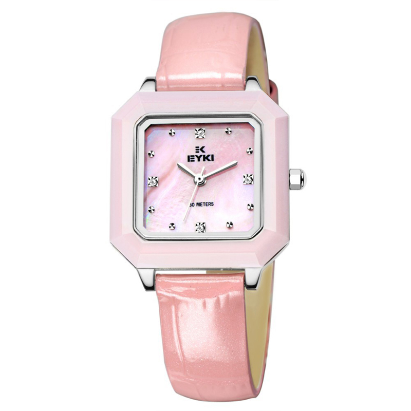 Đồng hồ nữ Eyki EMOS8658S-SY0101 dây màu hồng 