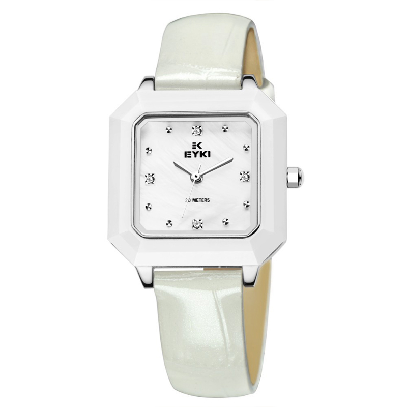 Đồng hồ nữ Eyki EMOS8658S-SY0101 màu trắng trang nhã 
