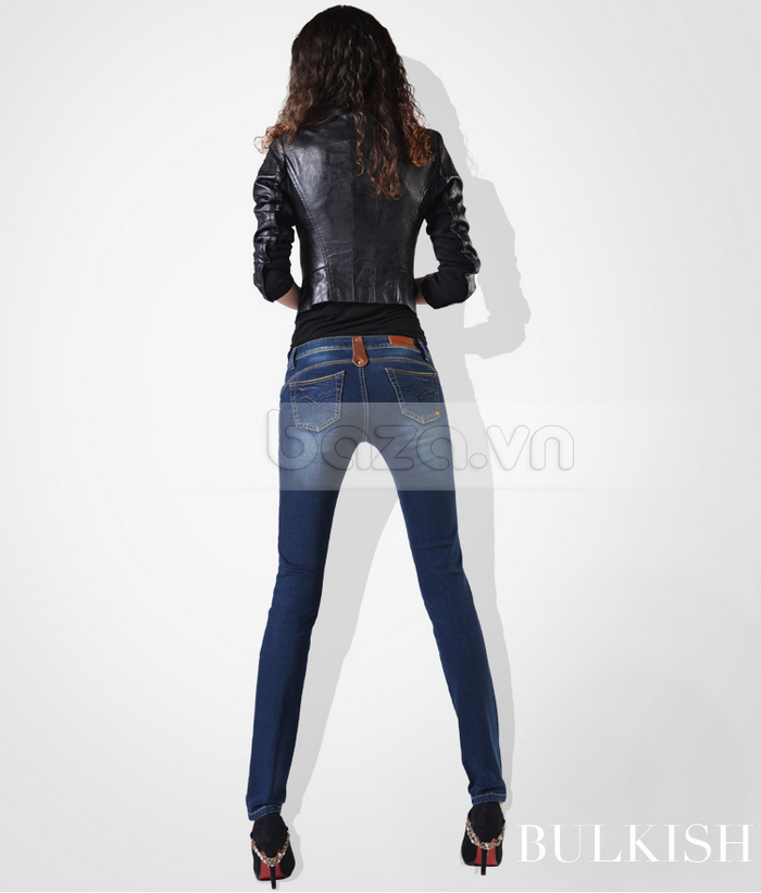 Quần Jeans nữ Bulkish ống bút chì phong cách thời trang Hàn Quốc thanh lịch và đẹp