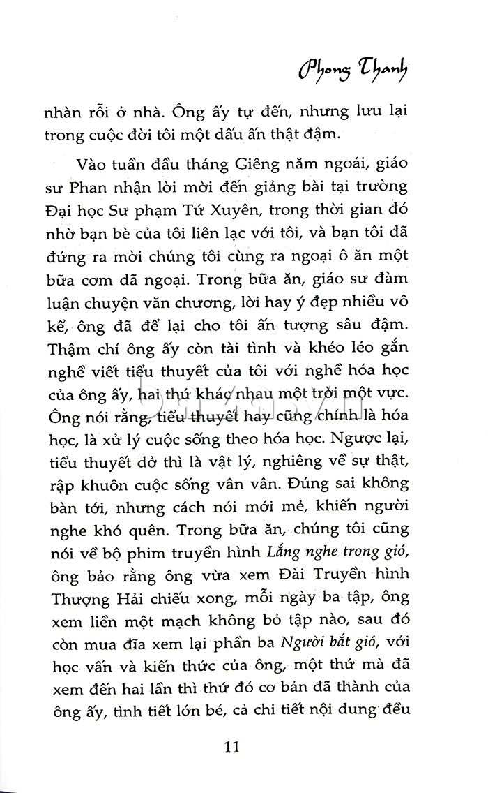 Phong Thanh  - một số đoạn trích hay 