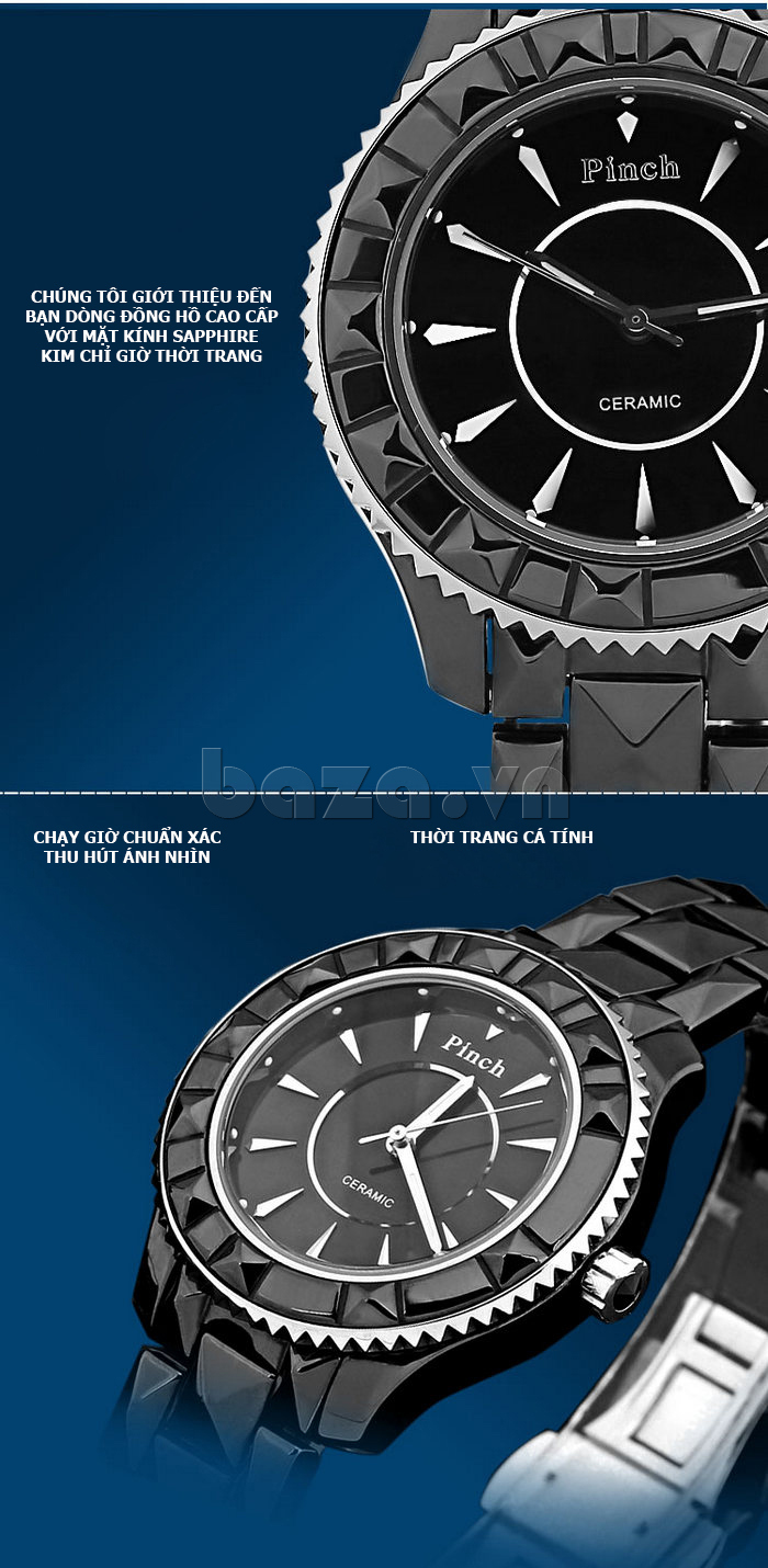 Đồng hồ nữ " Đồng hồ nữ thời trang Pinch 6001 "  phụ kiện thời gian xứng tầm đẳng cấp