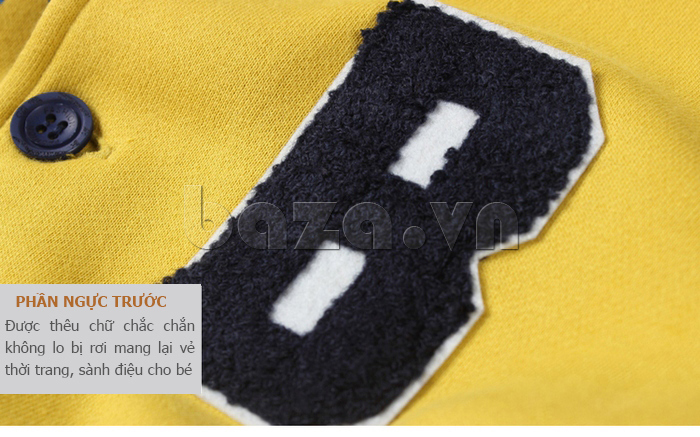 Áo khoác bóng chày bé trai Tiger Mini XH14CJK0267 - thêu chữ đẳng cấp