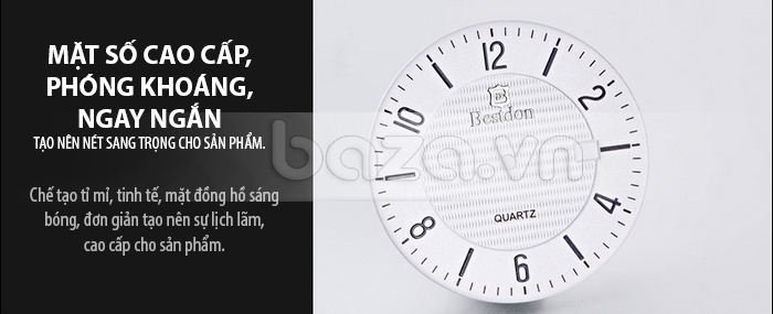 Đồng hồ nam BESTDON xuất xứ Thụy Sỹ BD9966G cao cấp, phóng khoáng
