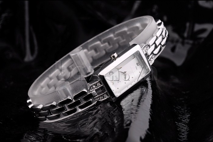 Đồng hồ nữ thời trang Julius JA-655 mặt trắng dây bạc