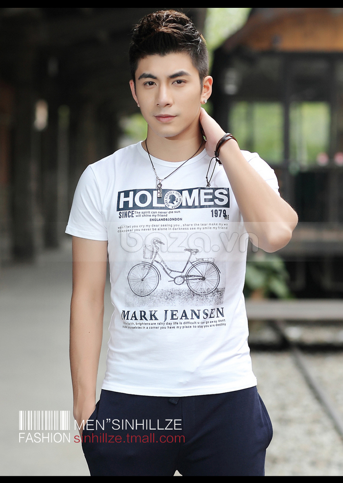 Áo T-shirt nam Sinhillze tay ngắn kiểu Hàn Quốc màu sắc trang nhã, lịch thiệp 