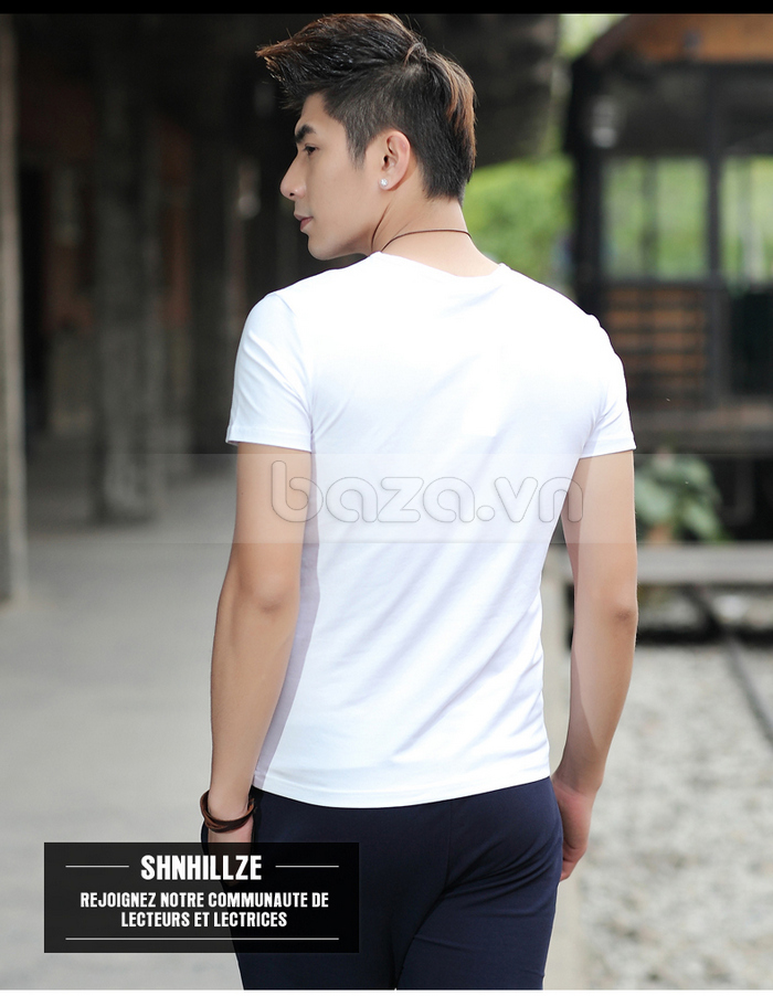 Áo T-shirt nam Sinhillze tay ngắn kiểu Hàn Quốc chất vải mềm mịn thân thiện với  da của bạn 