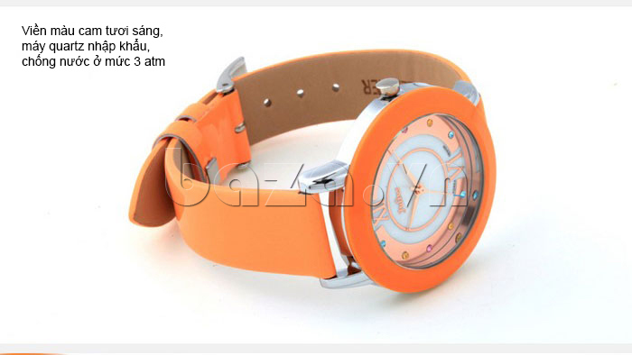 Đồng hồ nữ Julius JA-674 màu cam ấm áp 