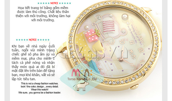 Đồng hồ nữ Mini MNS907 Wonderful Day sử dụng chất liệu không làm hại cho môi trường 