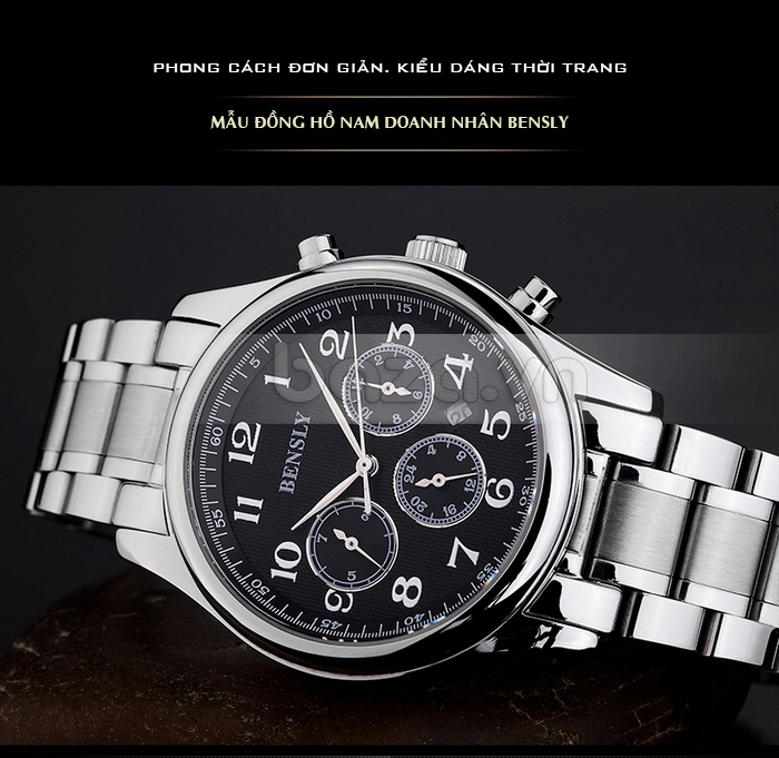 Đồng hồ đeo tay nam BENSLY Thụy Sỹ thiết kế ấn tượng