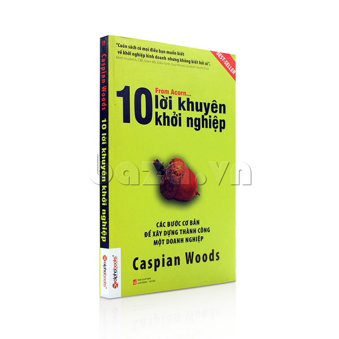 sách khởi nghiệp làm giàu " 10 lời khuyên khởi nghiệp  " Caspian Woods  mang đến nhiều kiến thức bổ ích