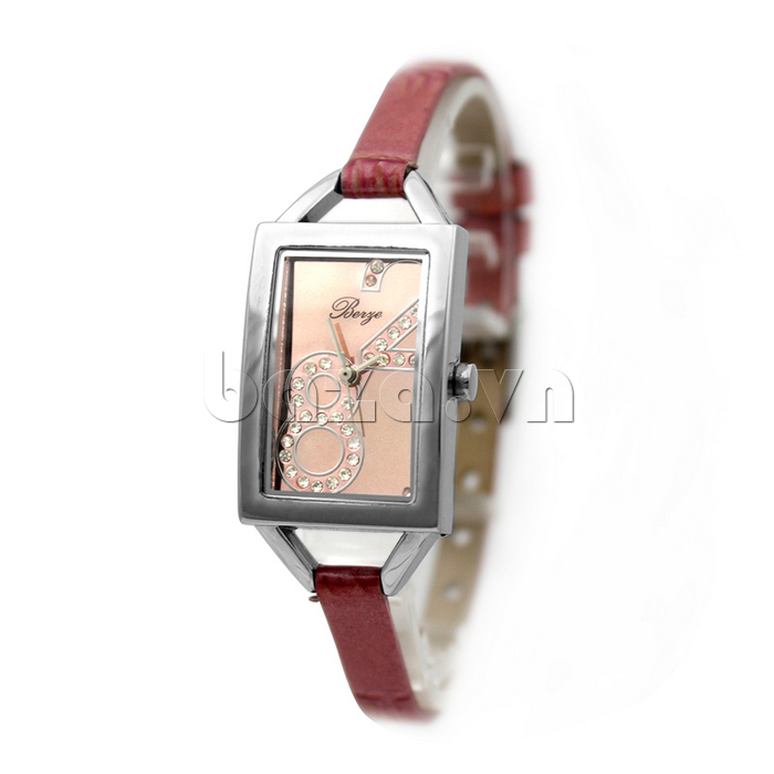 Đồng hồ nữ mặt chữ nhật Julius BF39019 đính pha lê cao cấp