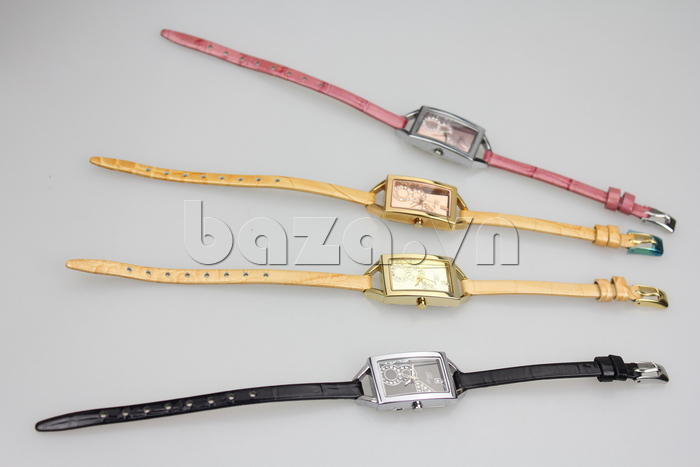 Đồng hồ nữ mặt chữ nhật Julius BF39019 nhiều màu sắc cho bạn chọn lựa 
