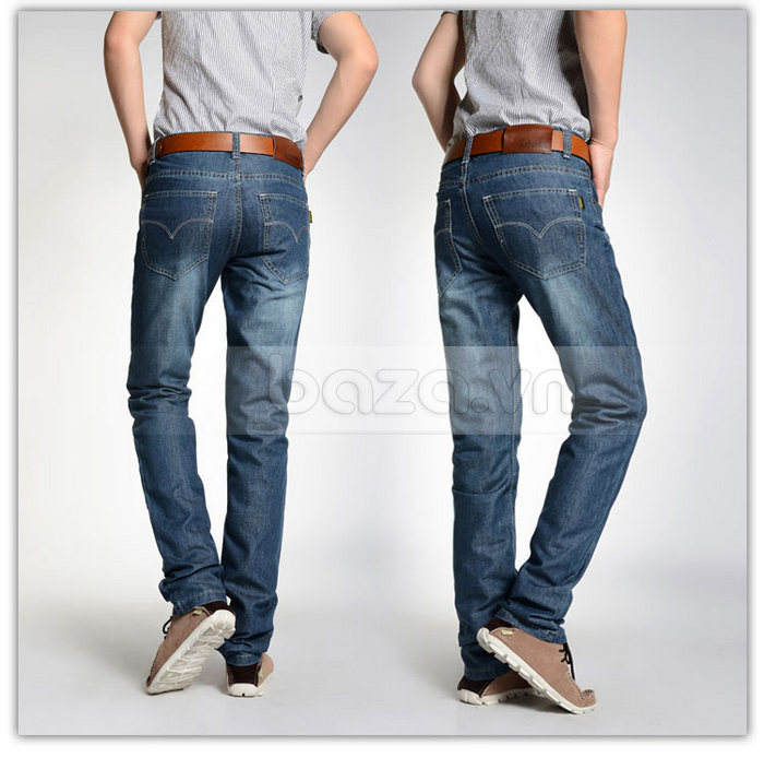 quần jeans nam Hehondies ống đứng cổ điển áp dụng quy trình sản xuất tinh tế