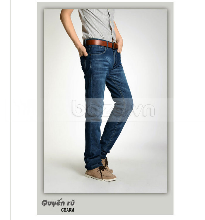 quần jeans nam Hehondies ống đứng cổ điển cho nam giới thêm quyến rũ