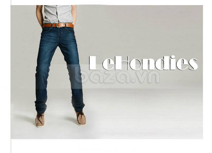 quần jeans nam Hehondies ống đứng cổ điển mang thương hiệu cao cấp