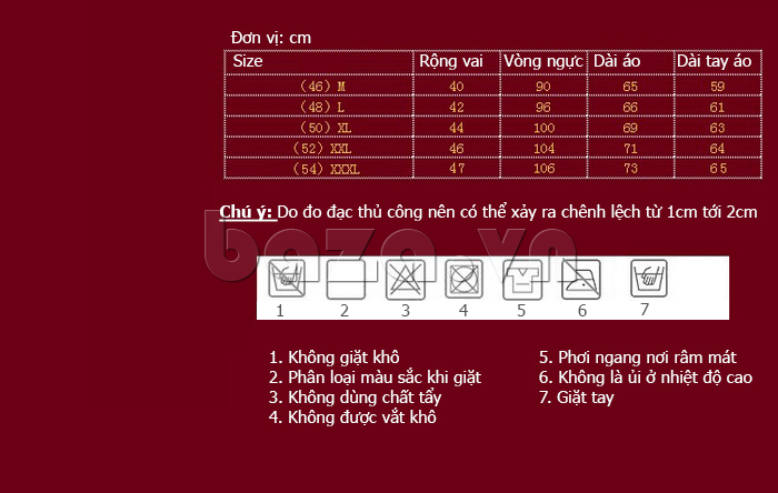 số đo Áo vest nam kẻ caro Oecana OCNT0215