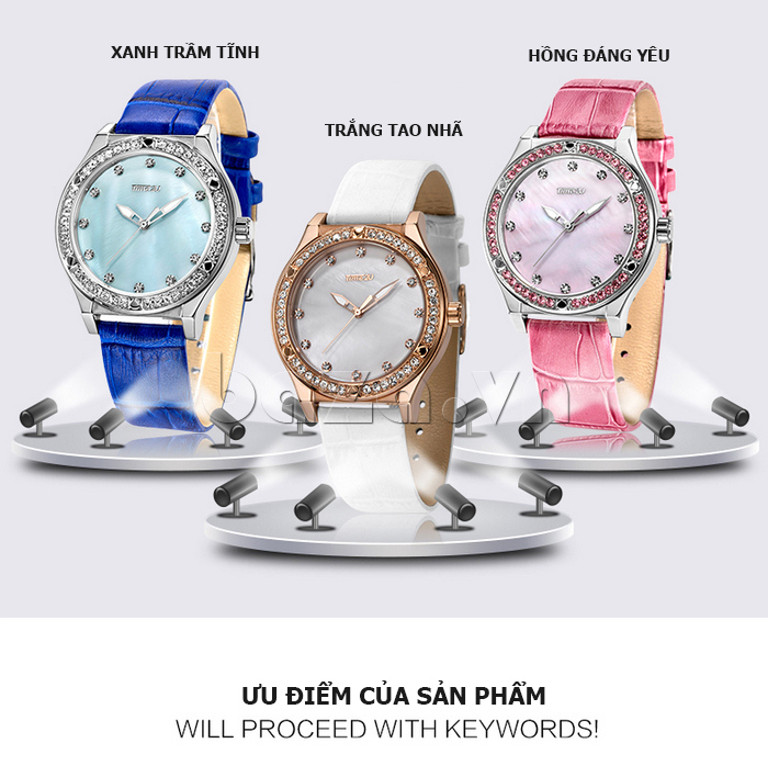 Đồng hồ nữ Time2U 91-19017-31001 độc