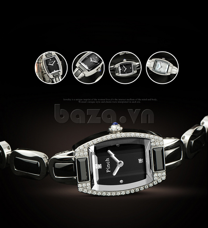 Đồng hồ nữ " Đồng hồ lắc tay nữ thời trang cao cấp Pinch J7001L  "  hoàn mỹ đến từng chi tiết