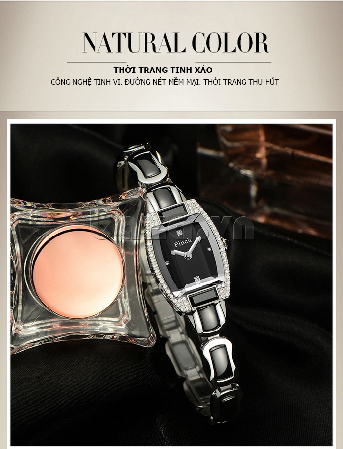 Đồng hồ nữ " Đồng hồ lắc tay nữ thời trang cao cấp Pinch J7001L  " phụ kiện thời trang lý tưởng