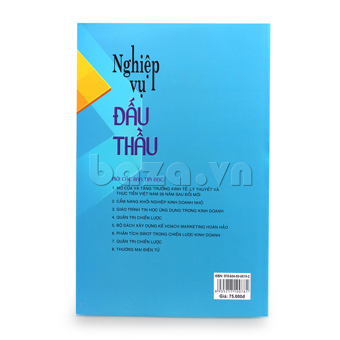 sách bán hàng marketing " Nghiệp vụ đấu thầu " TS. Nguyễn Quang Duệ - ThS. Đào Thị Thu Trang  sách hay nên đọc