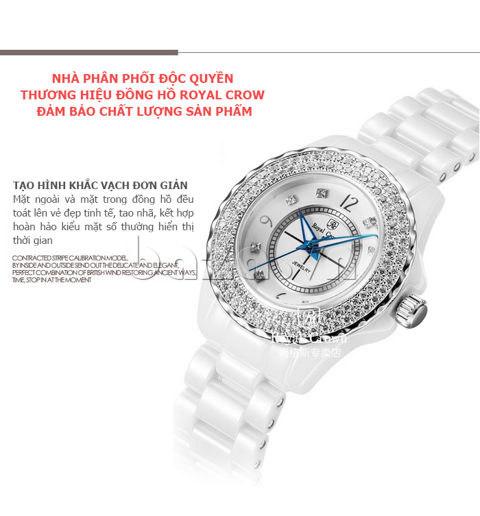 Đồng hồ nữ chính hãng Royal Crown 3821L