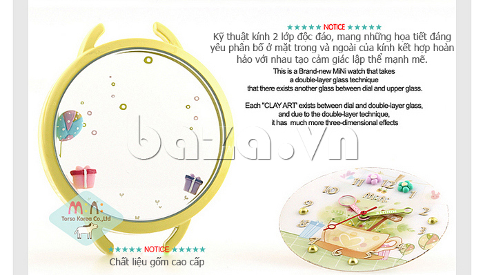 Đồng hồ nữ Mini MN961 thế giới sắc màu chất liệu gốm cao cấp