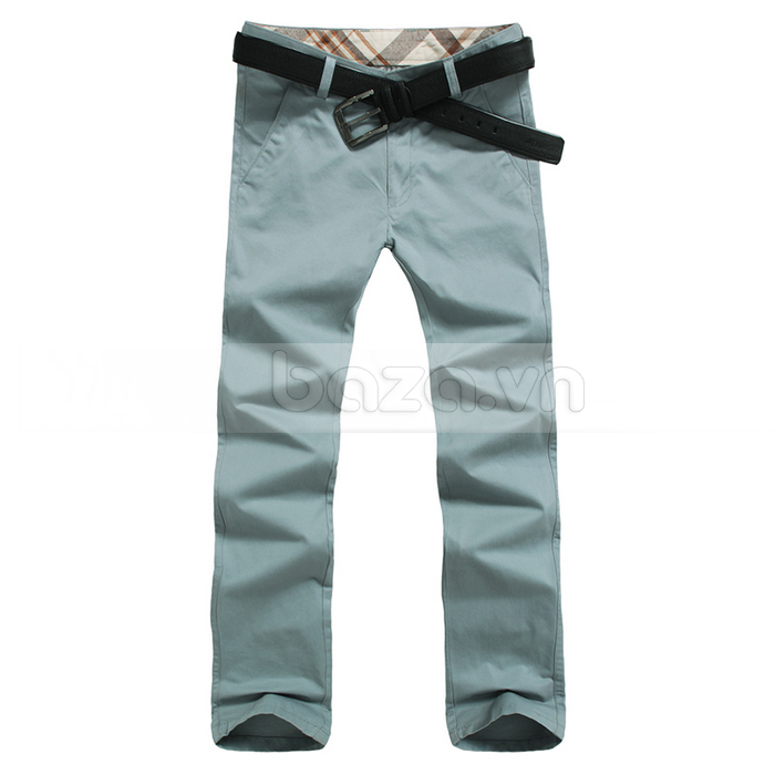 quần Kaki nam Le Hondies phong cách Casual màu xanh nhạt