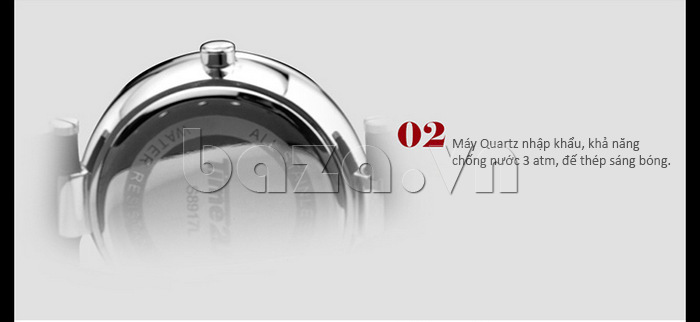 Đồng hồ máy Quartz nhập khẩu với mức chống nước là 3ATM