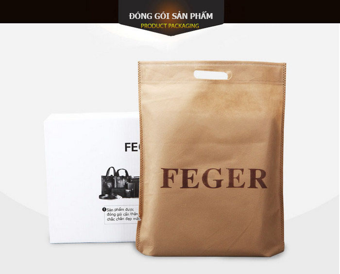 Túi da nam đeo vai Feger 088-1 túi da cao cấp