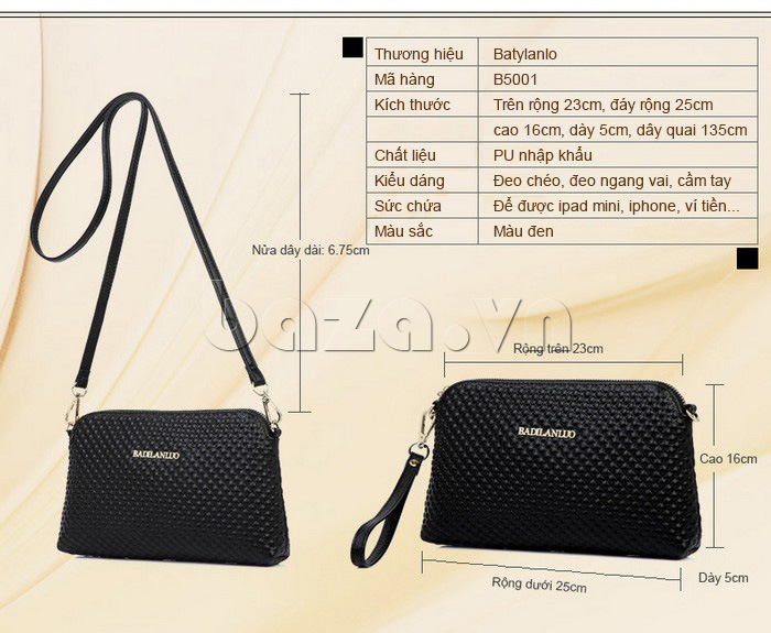 Túi xách nữ mini thời trang Batylanlo B5001 chất lượng