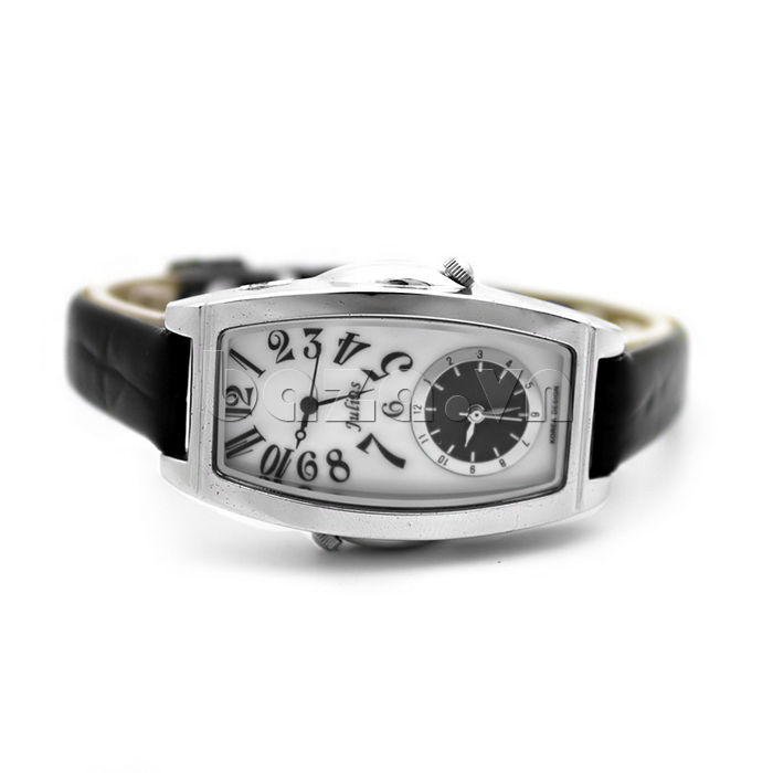 Đồng hồ nữ Julius JA-507 Hai múi giờ độc đáo mặt kính sang trọng 