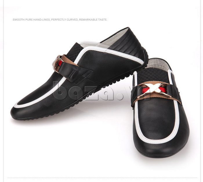 Giày nam CDD AN53206B cổ giày được thiết kế co giãn tốt