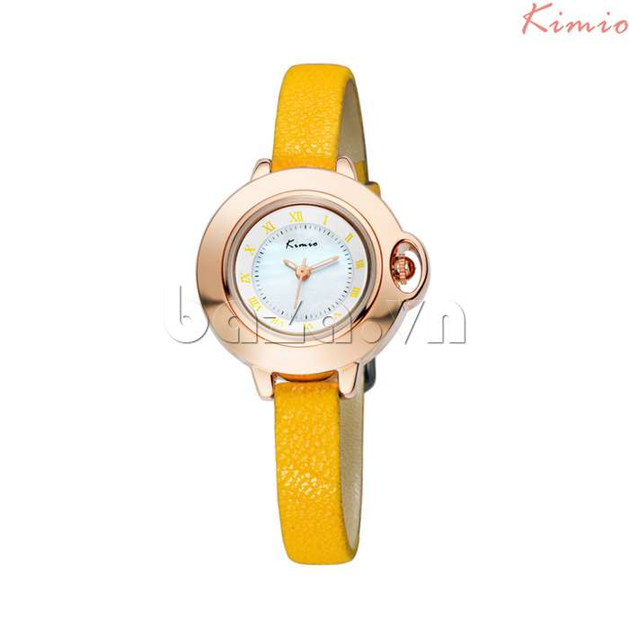 Đồng hồ nữ Kimio ZW515S mặt tròn duyên dáng 