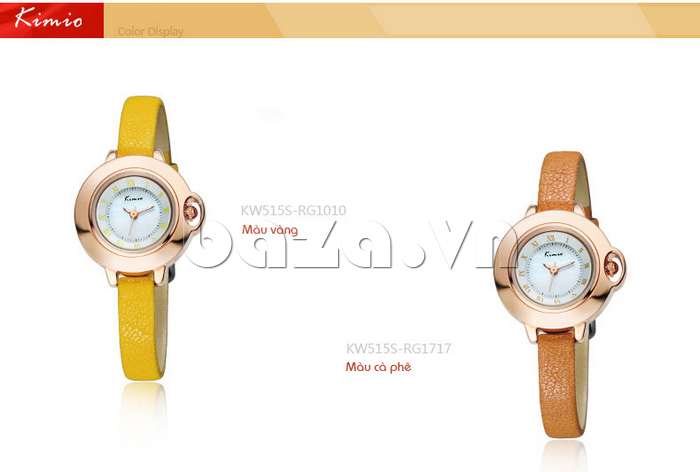 Đồng hồ nữ Kimio ZW515S màu sắc đa dạng 
