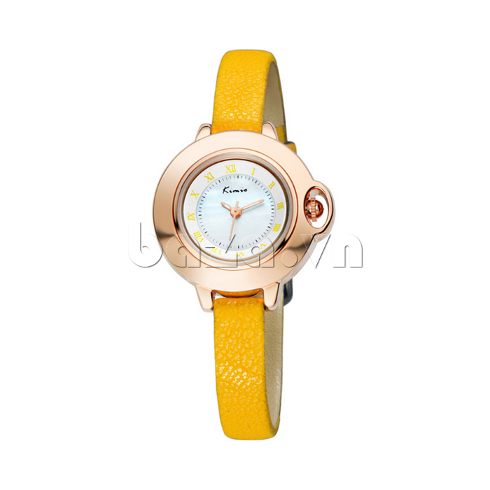 Đồng hồ nữ Kimio ZW515S dây màu vàng ấm áp
