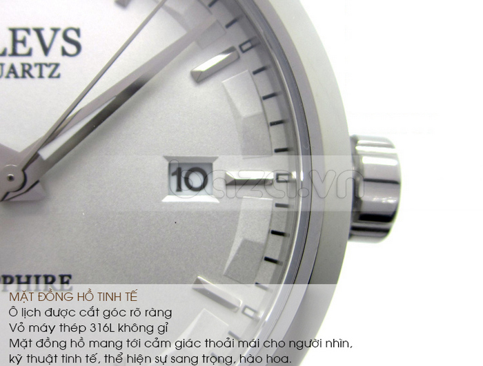 Đồng hồ nam dây da Olevs ấn tượng