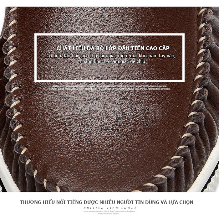 Giày da nam Simier 8116 - chất liệu da bò cao cấp
