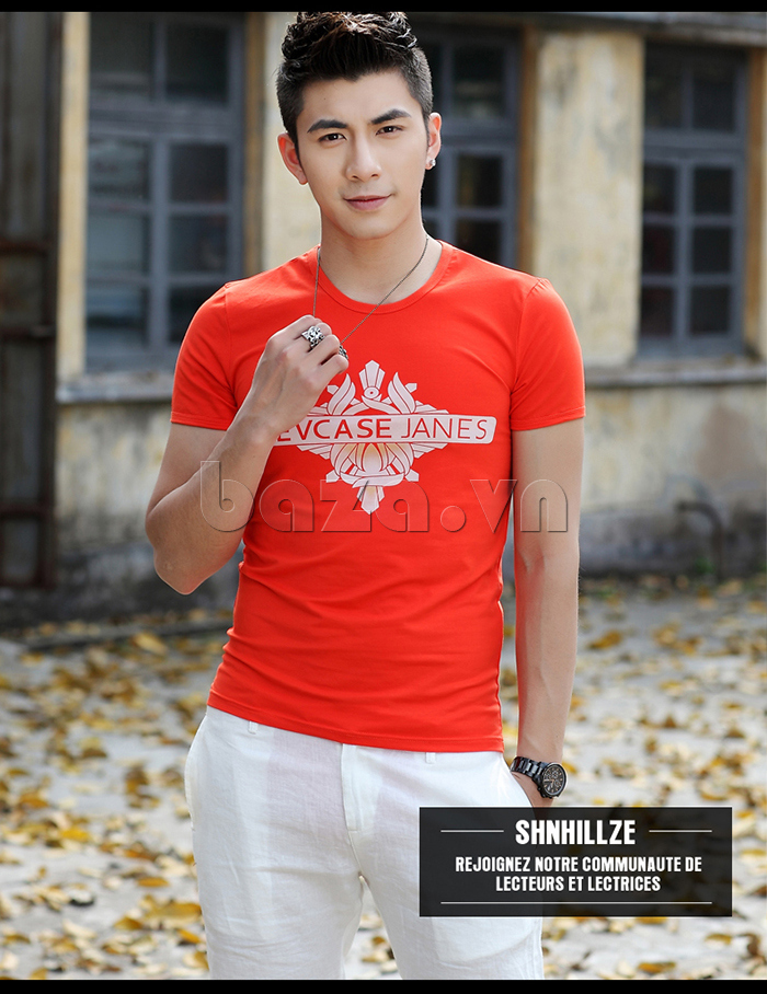 Áo T-shirt nam thời trang Sinillze 5903 khoe vẻ trẻ trung, đáng yêu của các chàng 
