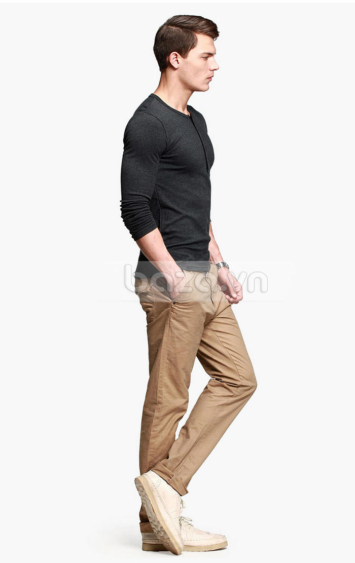 Baza.vn: T-Shirt nam dài tay K-Jeans ST-807 hoàn hảo tưng chi tiết