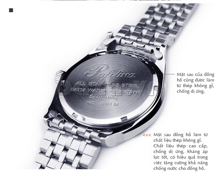 Đồng hồ nam Pafolina RA-5001M  thiết kế phong cách