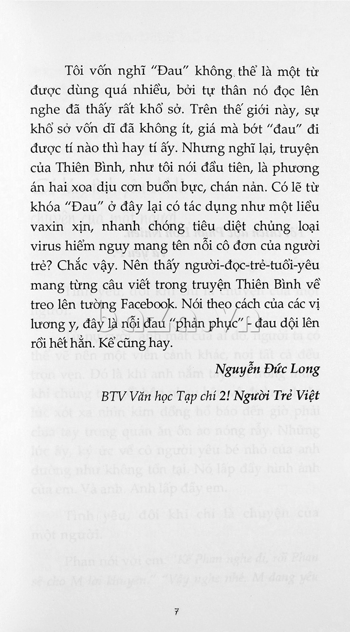 Đôi khi tình yêu chỉ là chuyện một người- Thiên Bình biết trân trọng hơn tuổi trẻ của mình 