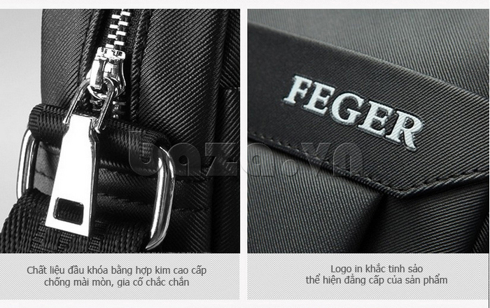 Bộ túi ví nam thời trang Feger 8106 - đường nét tinh xảo, trẻ trung