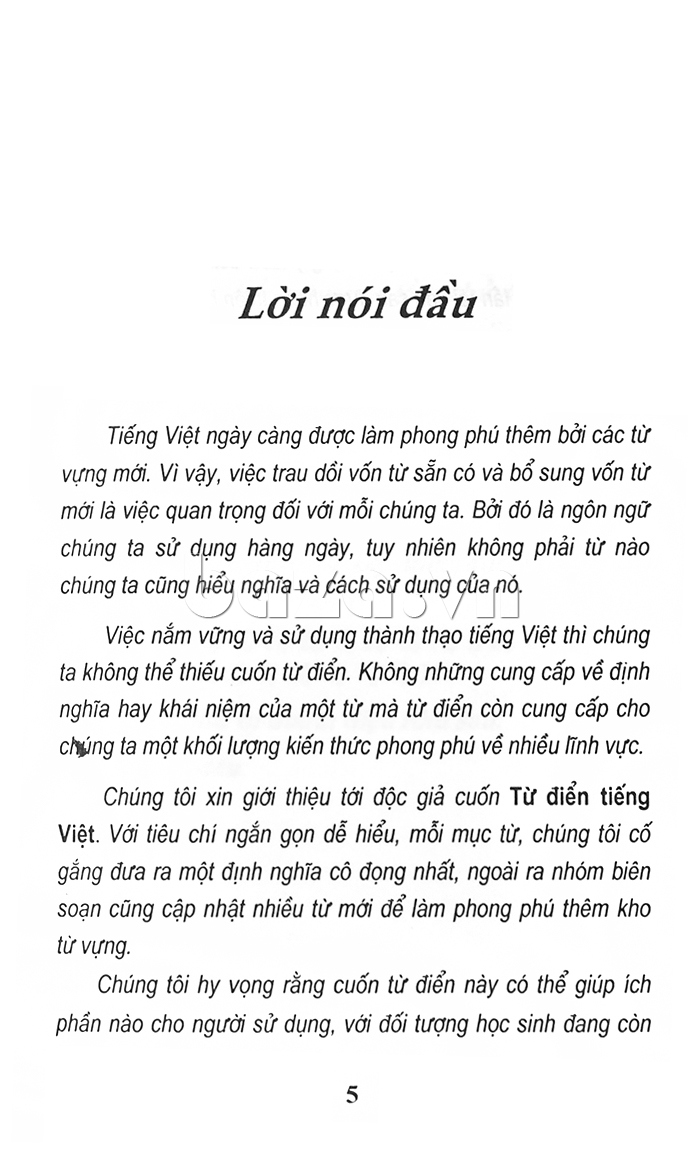 Nội dung Sách Từ điển tiếng Việt - Huyền Linh biên soạn