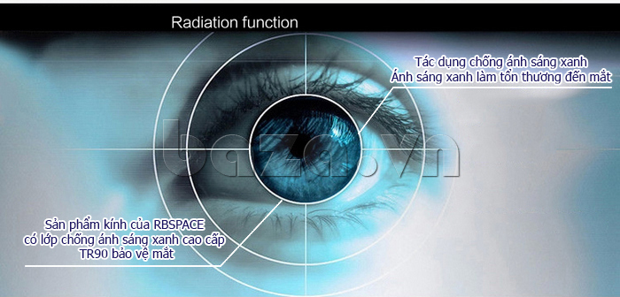 Kính chống bức xạ Unisex RBSPACE 015-016 - bạn đồng hành của đôi mắt