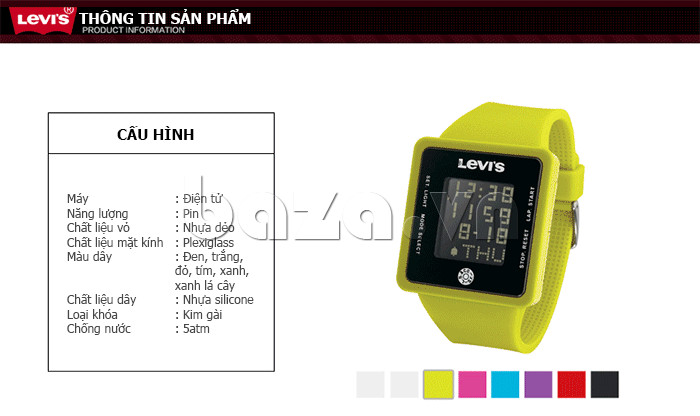 Đồng hồ thể thao Levis LTH08 Cá tính chính hãng