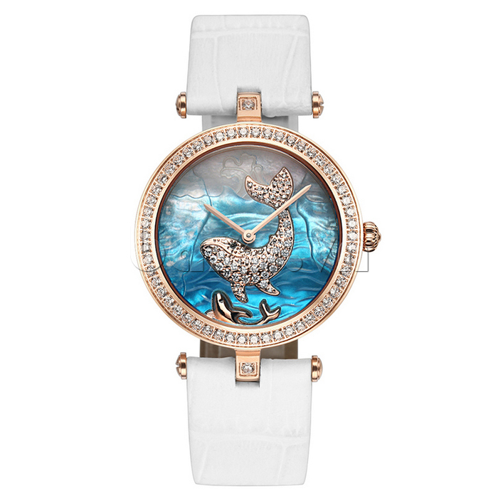Đồng hồ nữ Olevs Mặt cá voi lấp lánh vẻ đẹp đại dương