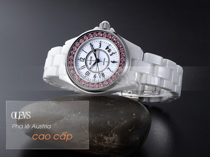 Baza.vn: Đồng hồ nữ OLEVS L54 pha lê cao cấp 