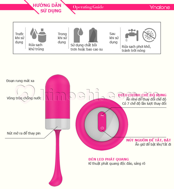cách sử dụng Dụng cụ thủ dâm đa tần số không dây Sextoy Nalone